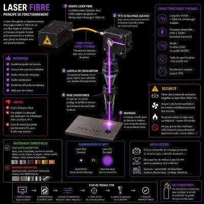 Principe du Laser Fibre
