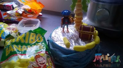 Sable en bananes haribo