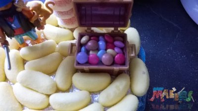 Trésor en smarties mis en place