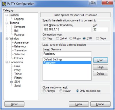 Configuration putty