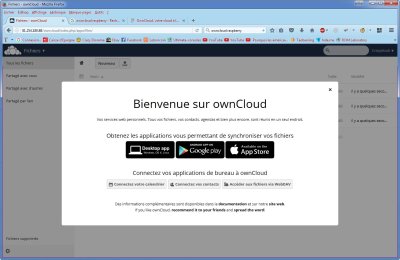 Accueil owncloud
