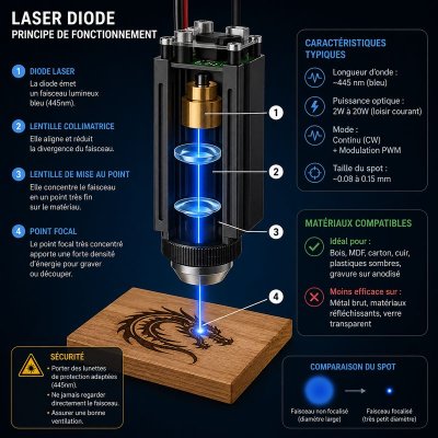 Principe du Laser Diode