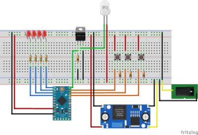 Montage sur breadboard